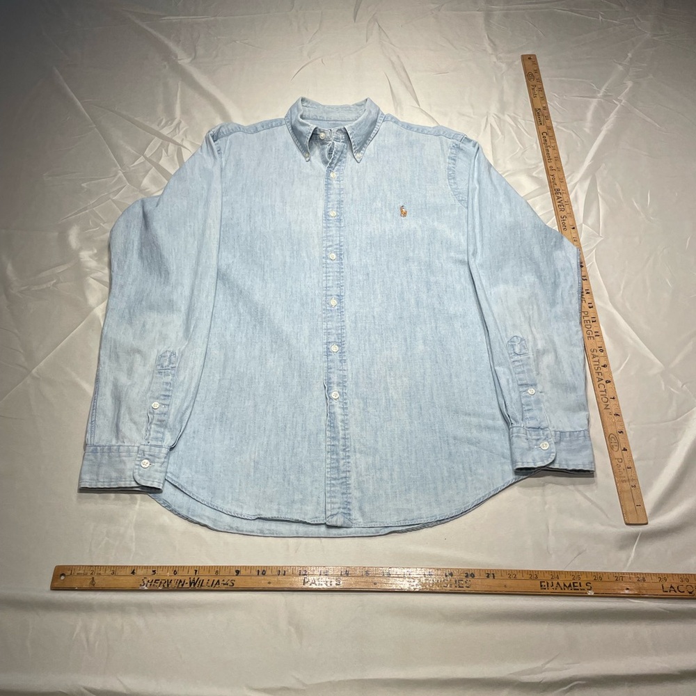 Ralph Lauren size Large Washed out Chambray Button-Down Shirt